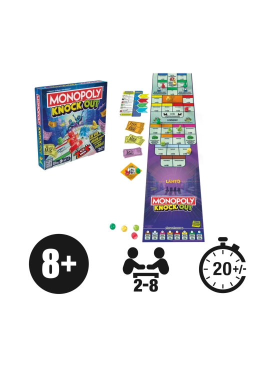 MONOPOLY - MONOPOLY Lautapeli Knockout (suomenkielinen) - photo 4 MONOPOLY - MONOPOLY Lautapeli Knockout (suomenkielinen) | Stockmann - photo 4