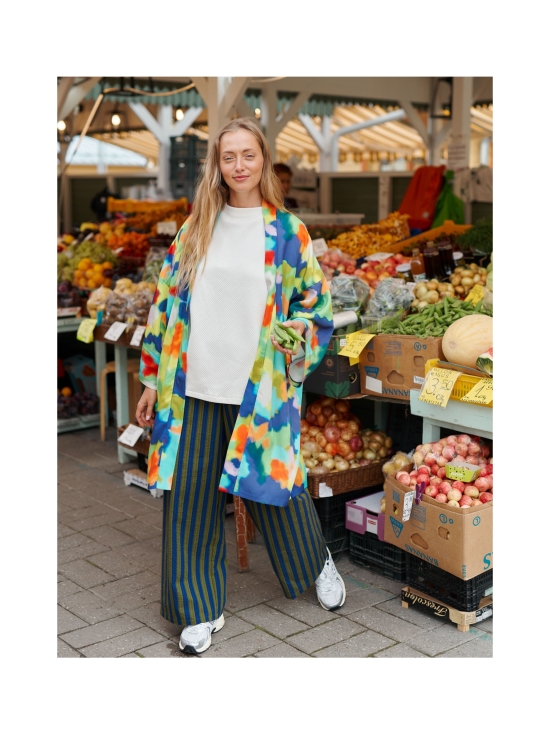 MAINIO - Stripy aikuisten seersucker-housut - SININEN | Stockmann - photo 5