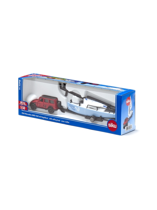 SIKU - SIKU Mercedes AMG G65 -maastoauto ja traileri purjeveneellä, 1:50, 27,9 cm - photo 1 SIKU - SIKU Mercedes AMG G65 -maastoauto ja traileri purjeveneellä, 1:50, 27,9 cm | Stockmann - photo 1