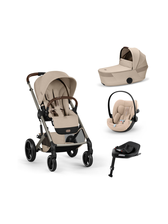 CYBEX - Cybex Balios S Lux starttipaketti (taitettavalla Fold Cot vaunukopalla ja Cloud G3 turvakaukalolla) - MOON BLACK | Stockmann - photo 1
