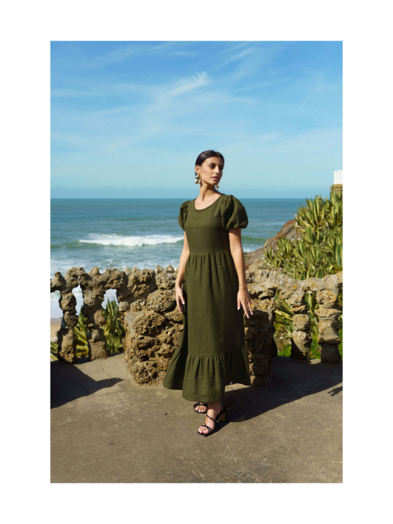 Nakoa - Astrid Dress, Olive Green - OLIVE GREEN (OLIIVINVIHREÄ) - photo 3 Nakoa - Astrid Dress, Olive Green - OLIVE GREEN (OLIIVINVIHREÄ) | Stockmann - photo 3