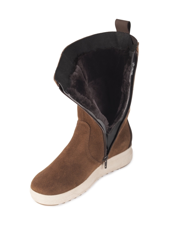 Pomar - UTU Naisten GORE-TEX® talvisaapikkaat - BROWN SUEDE FUR LIN.BEIGE S | Stockmann - photo 5