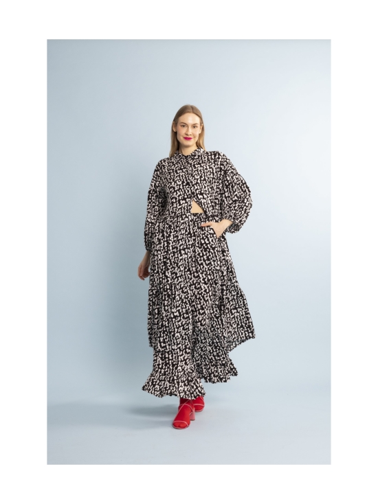 Miia Halmesmaa - FRILLAHOUSUT, MUSTAVALKOINEN - MUSTA/VALKOINEN | Stockmann - photo 2
