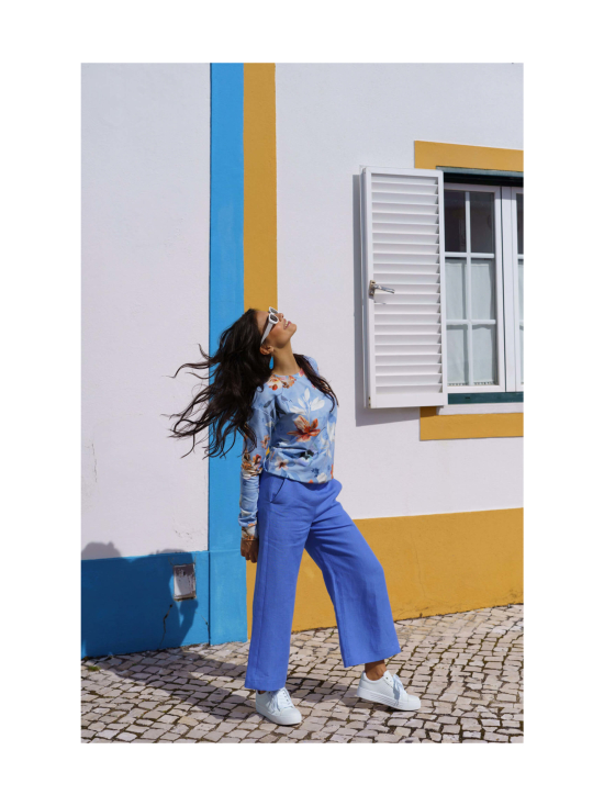 Nakoa - Culottes pellavahousut, Stonewashed Marina Blue - MARINA BLUE (SININEN) | Stockmann - photo 5