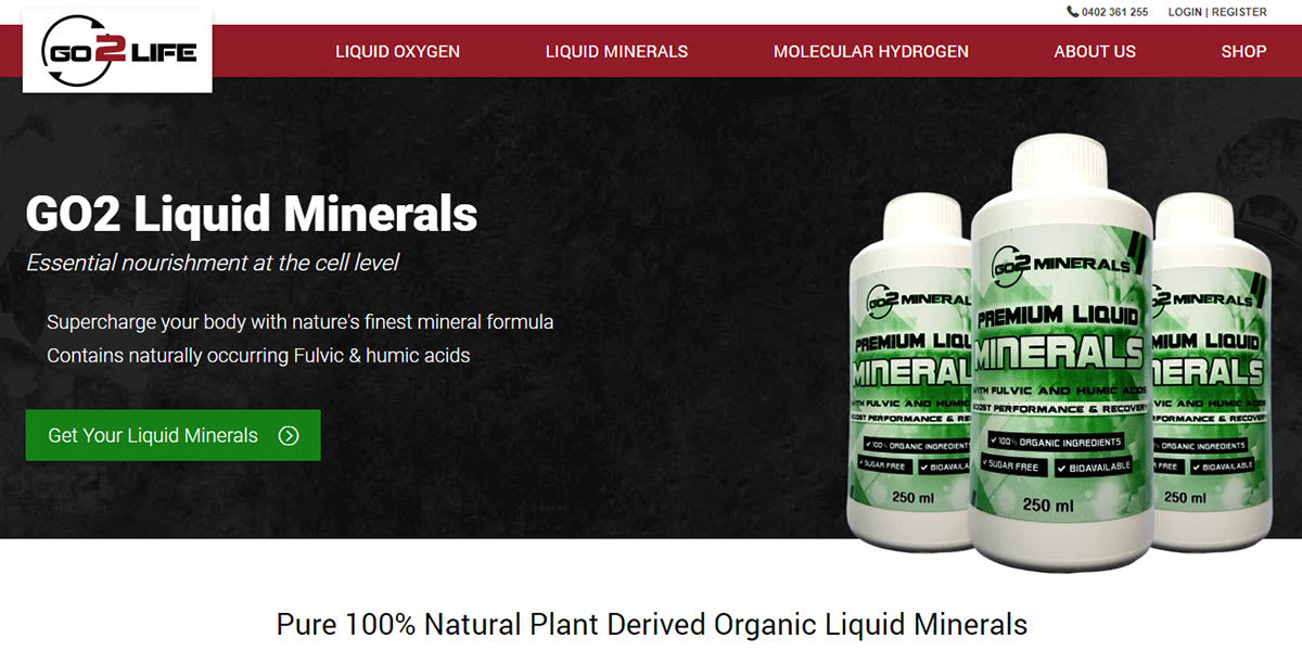 GO2 Liquid Minerals Essential Nourishment at the Cell Level