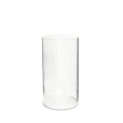 Clear Acrylic Round Plinth Hire - Medium