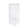 Clear Square Acrylic Plinth Hire - Large