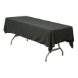 Black Tablecloth for Large Trestle Tables