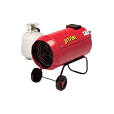 Rent a portable space heater, complete with a 9kg propane tank.