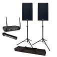 PA System w/ Wireless Mic &amp; Speaker Stands