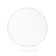 Circular White Mesh Backdrop Hire