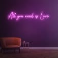 Neon Sign Hire: All you need is love, and this neon sign delivers the message with bold and vibrant illumination. Perfect for adding a touch of romance or a statement piece to any space.