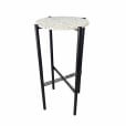 Black Cross Bar Table Hire w/ Green Terrazzo Top