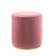 Pink Velvet Ottoman Stool Hire