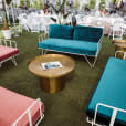 Wire Sofa Lounges hired for an outdoor function