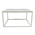 White Rectangular Coffee Table Hire w/ White Top