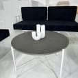 A white and black coffee table