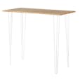 Or white hairpin high bar table on a white background