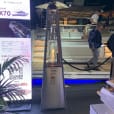 Our pyramid heater being hired for a boat Expo