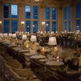 Our white shade table lamps being used at a dinner function