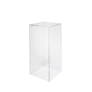 Clear Square Acrylic Plinth Hire - Medium