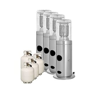 Pkg 4 - 4 X Area Heater Hire w/ Gas Bottles