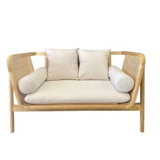 Natural Rattan Sofa Lounge Hire