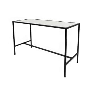 Black Rectangular Tapas Table Hire w/ White Top