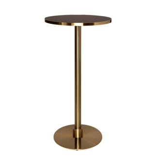 Brass Cocktail Bar Table Hire w/ Black Marble Top