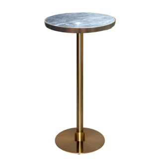 Brass Cocktail Bar Table Hire w/ Blue Marble Top