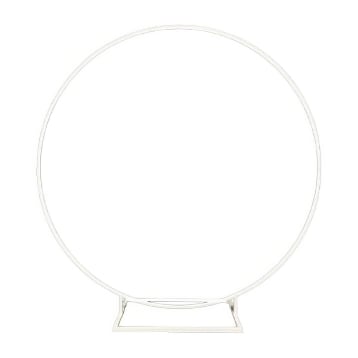 White Hoop Backdrop Hire