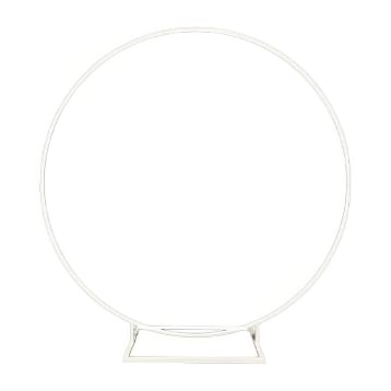 White Hoop Backdrop Hire