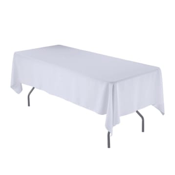 White Tablecloth For Standard Trestle Table