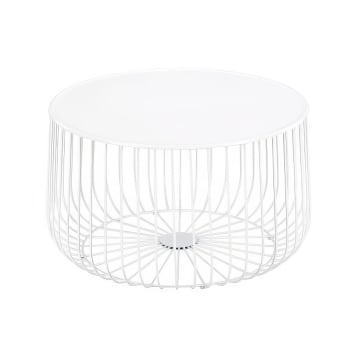 White Wire Coffee Table Hire