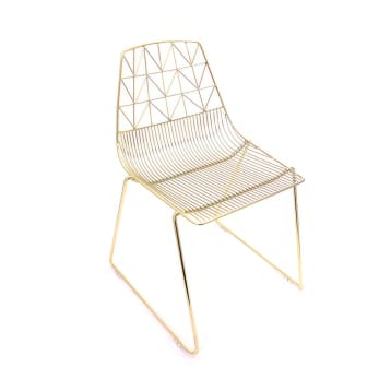 Gold Wire Chair/ Arrow Chair