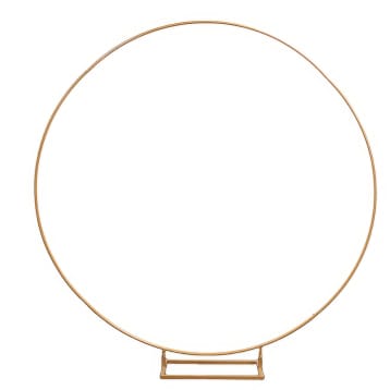 Gold Hoop Backdrop Hire