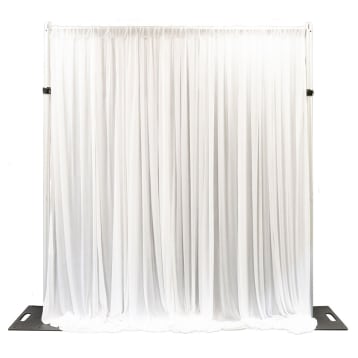 White Silk Drape Hire