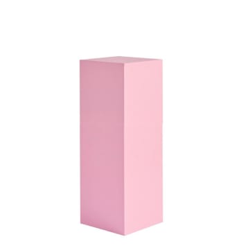 Pink Square Plinth Hire - Medium