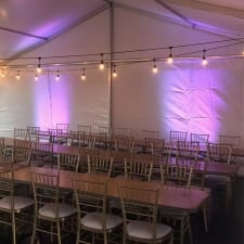 Chairs and marquees hire