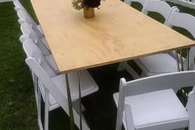 Gold Hairpin Banquet Table Natural Timber 1 300x300