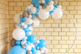 White Balloon Arch Hoop Hire