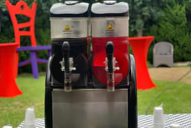 A hired Slushie machine outdoors