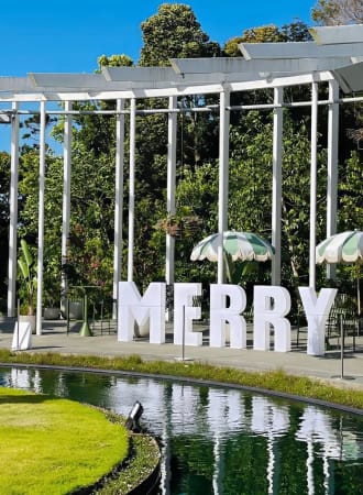 glow letters at botanic gardens