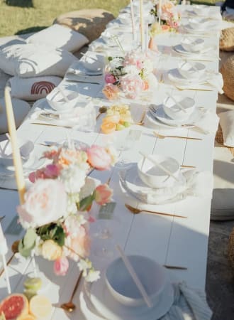 Boho Picnic Tables