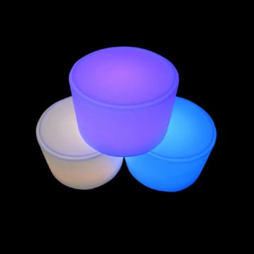 Glow Round Ottoman Hire