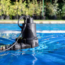 A pool pump with electrical wiring