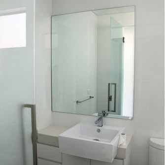 A Palmers Glass residential mirror