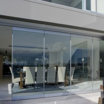 New glass doors for an office area