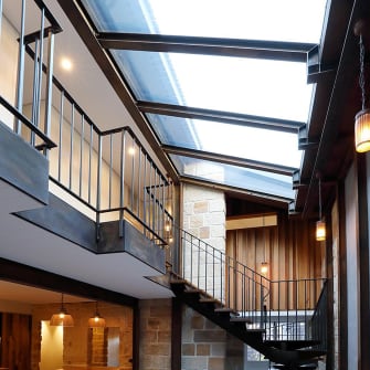A new glass awning installation by Palmers Glass