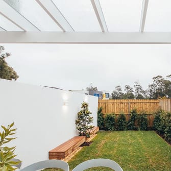 A new glass roof awning by Palmers Glass